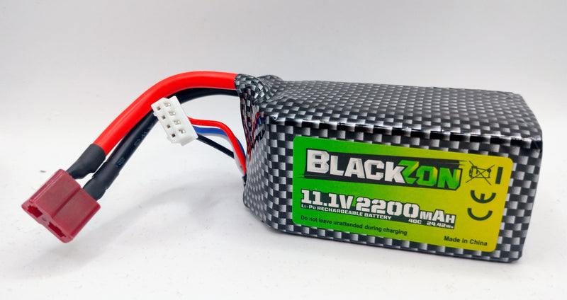 Blackzon - 540248 - 11,1V 2200mAh Batteri med Deans stik