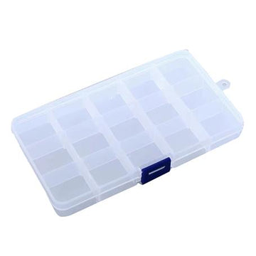 Sortimentbox med 15 rum - 175x100x23mm