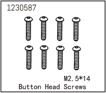 Absima - 1230587  - 2.5x14mm Skruer med hoved - 8 stk