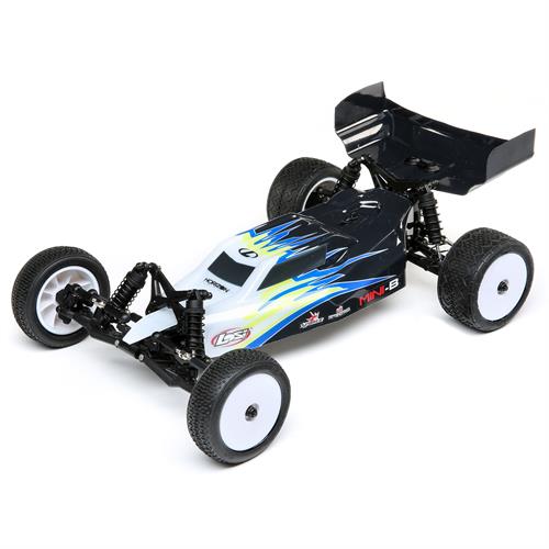 Losi - LOS01016T2 - 1/16 Mini-B 2WD Buggy Brushed RTR Black/White