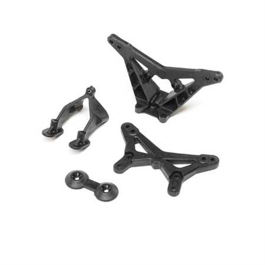 Losi - LOS214012 - FR/RR Shock Tower Wing Stay: Mini-B