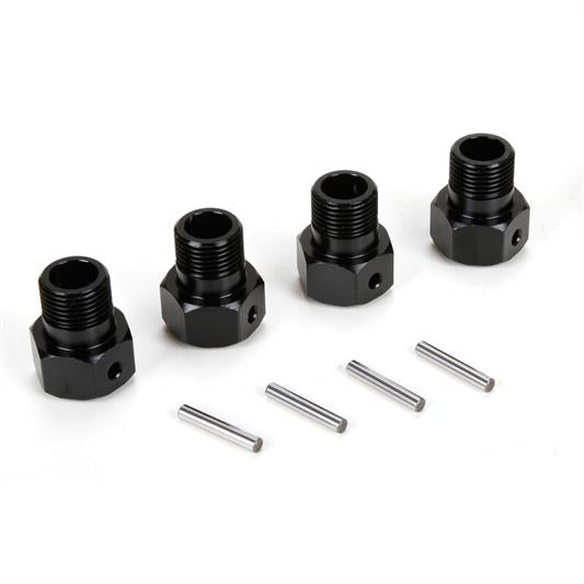 Losi - LOS252050 - Wheel Hex Black and Pin (4): MTXL