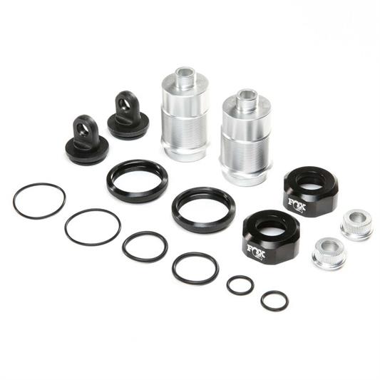 Losi - LOS253026 - Shock Body Set, Silver with Fox Caps (2): DBXL-E 2.0