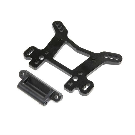 Losi - LOS254063 - Shock Tower Front, Aluminum Black: DBXL-E 2.0