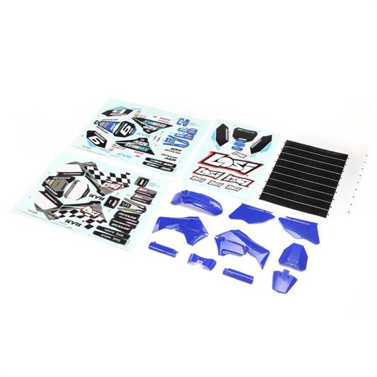 Losi - LOS260001 - Blue Plastics with Wraps: Promoto-MX