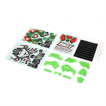 Losi - LOS260002 - Green Plastics with Wraps: Promoto-MX