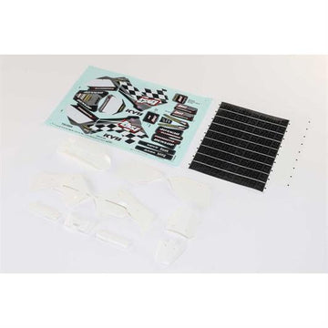 Losi - LOS260005 - White Plastics with Wraps: Promoto-MX