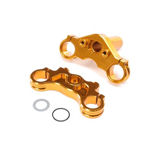 Losi - LOS364005 - Aluminum Triple Clamp Set, Gold: Promoto-MX