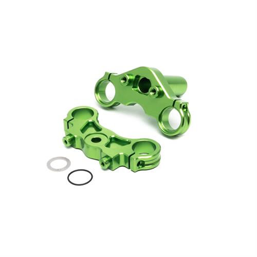 Losi - LOS364008 -Aluminum Triple Clamp Set, Green: Promoto MX
