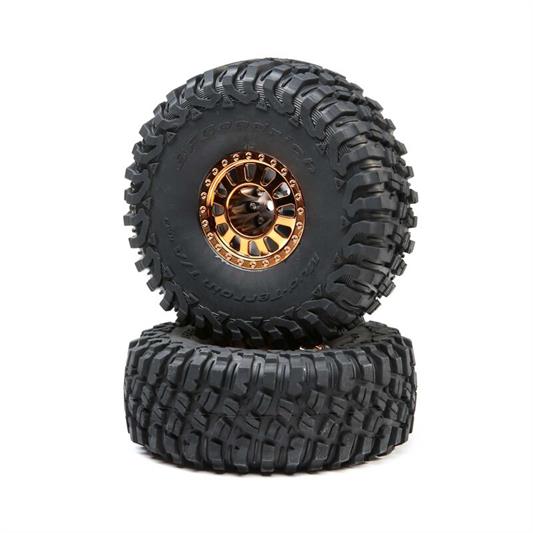 Losi - LOS43028 - 2.2 Wheels with BFG Tire, Copper: Lasernut U4