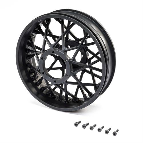 Losi - LOS46001 - Rear Wheel Set, Black: Promoto-MX