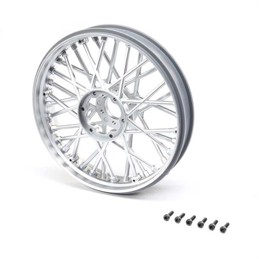 Losi - LOS46002 - Front Wheel Set, Satin Chrome: Promoto-MX