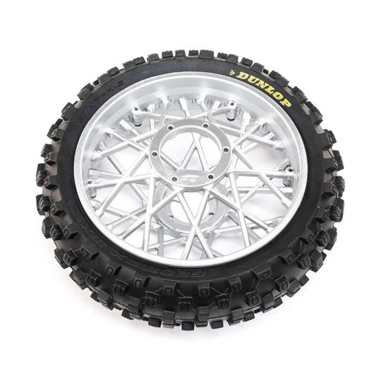 Losi - LOS46007 - Dunlop MX53 Rear Tire Mounted, Chrome: Promoto-MX