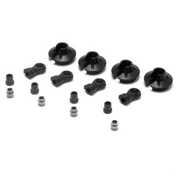 Losi - LOSA5435 - 15mm Shock Ends, Cups, Bushing: 8B 2.0