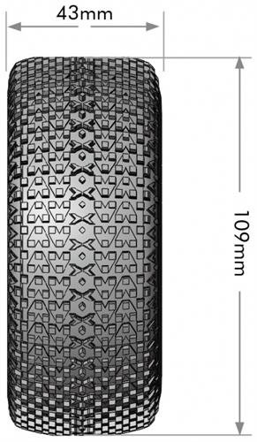 LouiseRC - T3147SB - SC-Turbo Tires Glued on Short Course Wheels with 12/14/17 mm Hex - Soft - 2 pcs