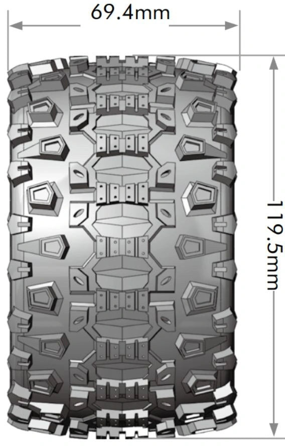 LouiseRC - T3204SX - MT-UPHILL 1/10 Soft (Removable 12, 14 & 17mm Hex) (2)