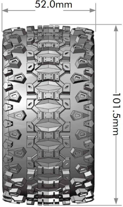 LouiseRC - T3211SX - ST-UPHILL 1/10 Soft (Removable 12, 14 & 17mm Hex) (2)