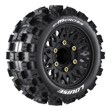 Tires & Wheels ST-MCROSS 1/10 Soft (Removable 12, 14 & 17mm Hex) (2)