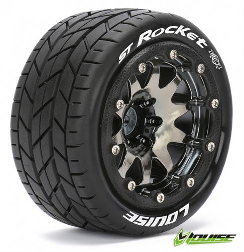 LouiseRC - T3311SBCH - ST-ROCKET tires with MFT on 3.2" wheels with 12mm hex - 1/2" Offset