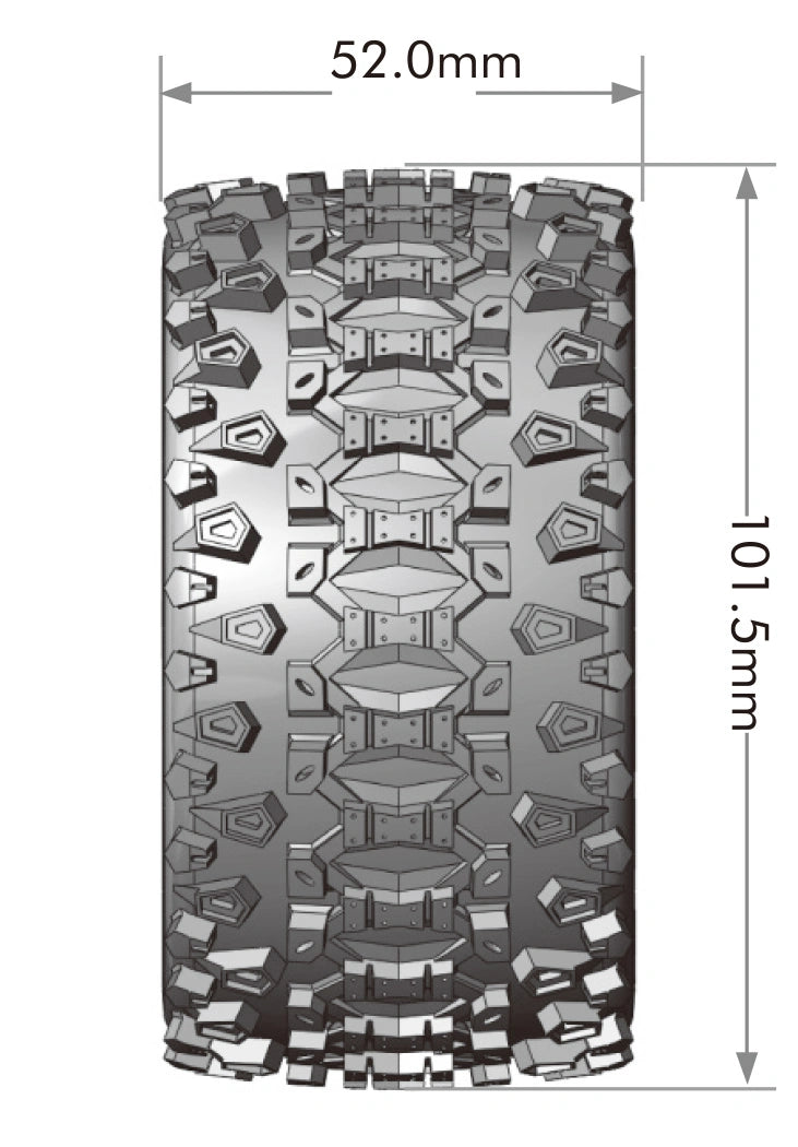 Tires and Wheels ST-UPHILL Mini Maxx/ XRT (0 & 1/2 Offset Hex) (2)