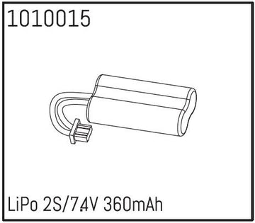 Absima - 240174 - 7,4V Lipo batteri med 360mAh