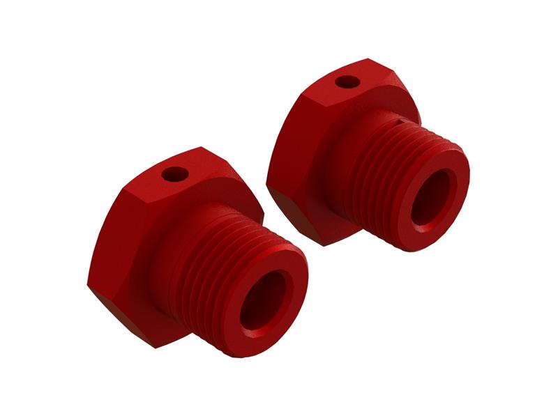 Arrma - ARA310904 - ALUMINUM WHEEL HEX 17MM (RED) (2PCS)