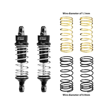 7075 Alloy Front/Rear Adjustable progressive Spring Shock 58MM For Arrma 1/18