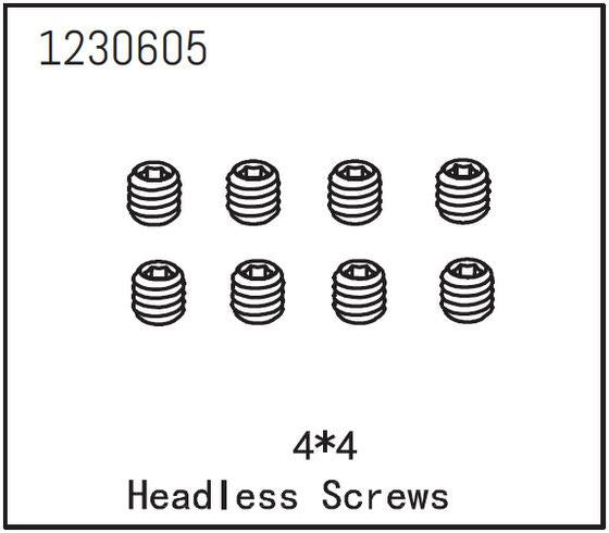Absima - 1230605 - 4x4mm Pinol Skruer - 8 stk