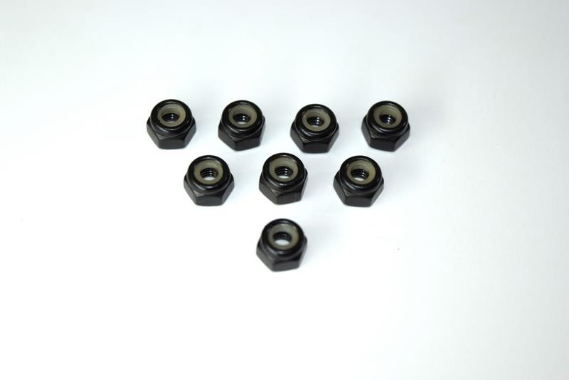 Absima - 1230218 - 4mm Nylon møtrik (8)