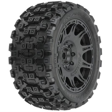 Pro-Line - PL10198-11 -1/6 Badlands MX57 Front/Rear 5.7" Tires Mounted 24mm Black Raid (2)