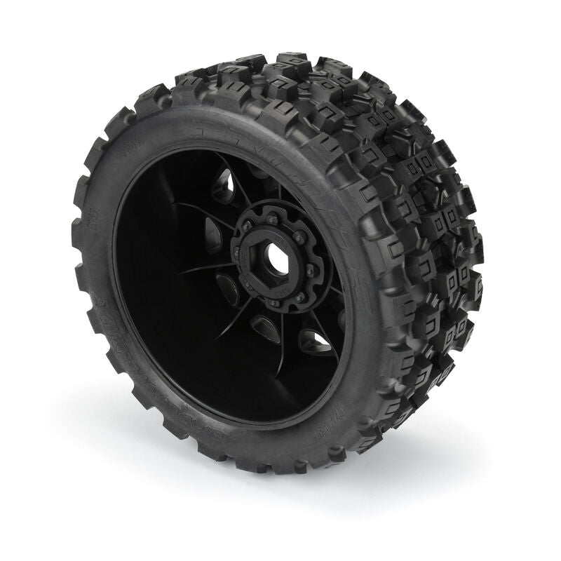 Pro-Line - PL10198-11 -1/6 Badlands MX57 Front/Rear 5.7" Tires Mounted 24mm Black Raid (2)