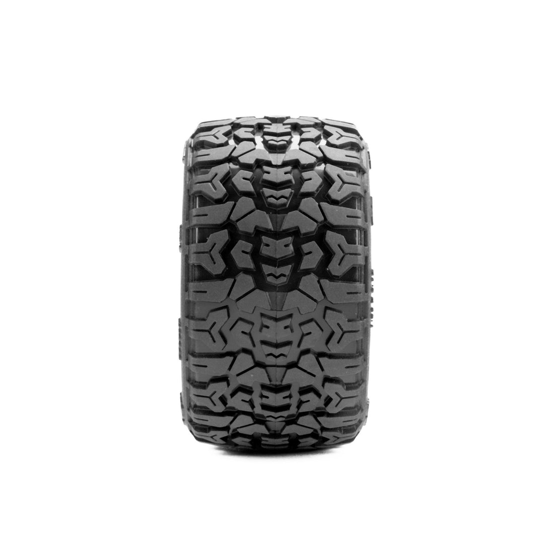 1/16 Jaeger Front/Rear MT Tires Mounted 12mm Black Split Six (2): ARRMA MINI KRATON