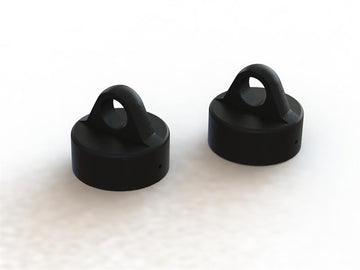 ALUMINUM SHOCK CAP (BLACK) (2pcs)