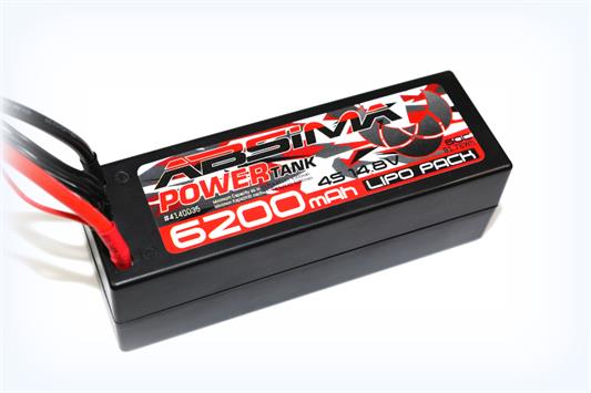 Absima - 4140035 - 14.8V Lipo batteri med 6200 mAh, 60C i Hardcase med Deans stik