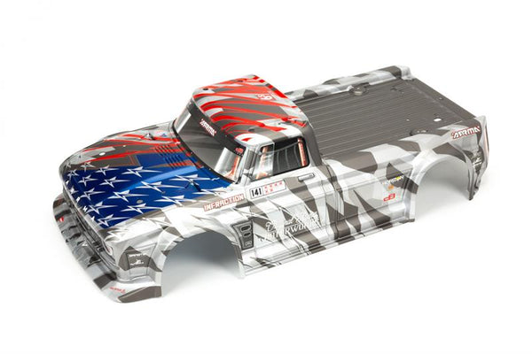 Arrma - ARA410006 - Painted Body, Silver/Red: INFRACTION 6S BLX