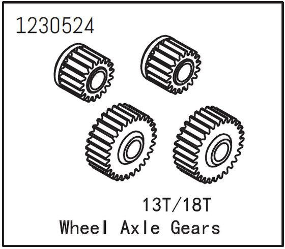 Absima - 1230524 - Wheel Axle Gears