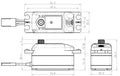 Savöx - SC1252MG - Plus Servo 7Kg 0,07s Alu Coreless Metal Gear Low