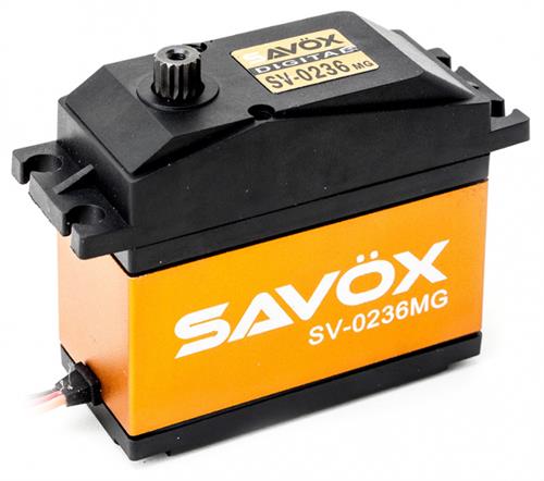 Savox - SV-0236MG - Servo til 1/5 - 0.21 sek/ 30 kg ved 6V - Metal gear