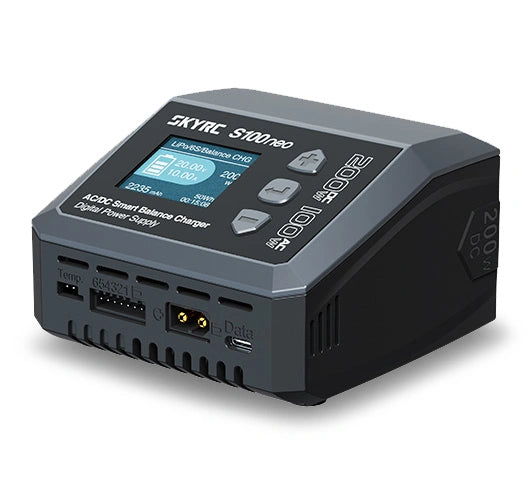 12A Oplader S100neo, med strømforsyning på 100W - NiMH og Lipo -1-6S