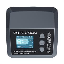 Skyrc - SK100202-01 - 12A Oplader S100neo, med strømforsyning på 100W - NiMH og Lipo -1-6S