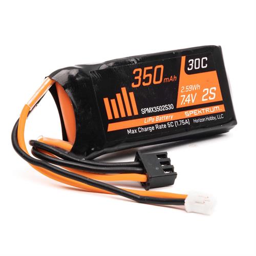 Spektrum -  SPMX3502S30 - 7.4V 350mAh 2S LiPo Battery: SCX24 PH 2.0