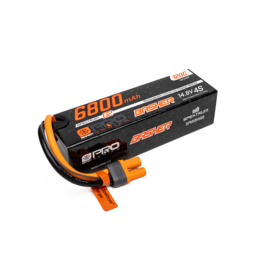 SPMXB4S68 14.8V 6800mAh 4S 120C Smart G2 Pro Basher LiPo Battery: IC5