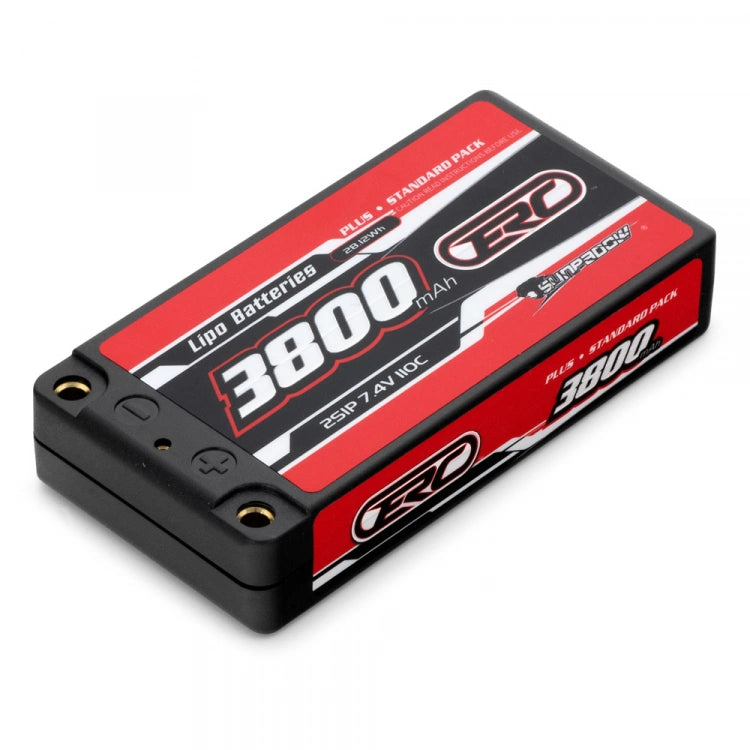 Sunpadow - SW256406 - 7,4V Li-Po Battery 2S 3800mAh 110C Hard 4mm Shorty Slim