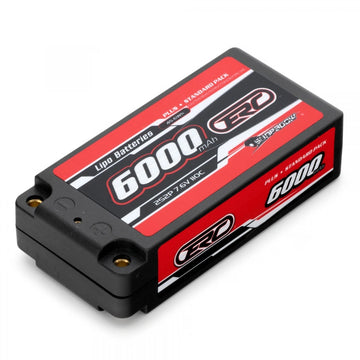 7.6V Li-Po Battery 2S 6000mAh 110C HV Hard 4mm Shorty