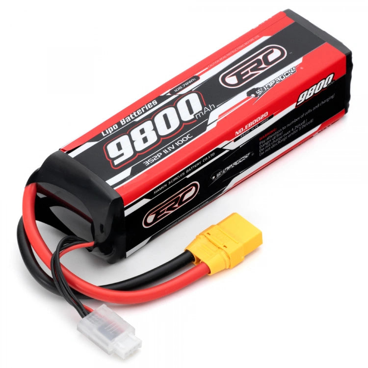 Sunpadow - SW256419 - 11,1V Li-Po Battery 3S 9800mAh 100C XT90-Connector