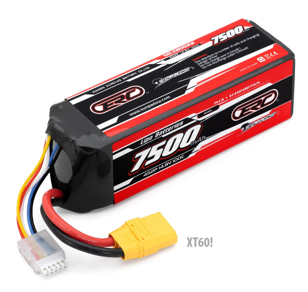 Li-Po Battery 4S 14,8V 7500mAh 100C XT60-Connector