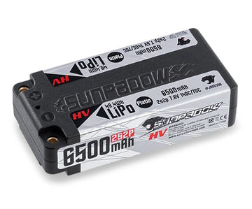 7,6V Li-Po Battery 2S 6500mAh 140C Platin HV Shorty