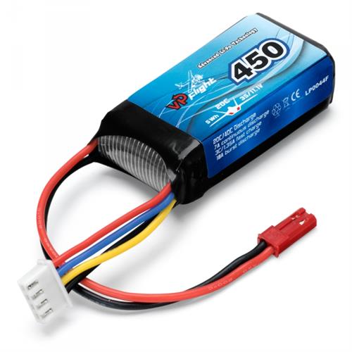 Vapex - VPLP0044FD - 11.1V 450 mAh 20C Lipo battery with JST plug