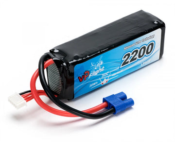 14.8V 2200 mAh 30C Lipo batteri med 
EC3 stik