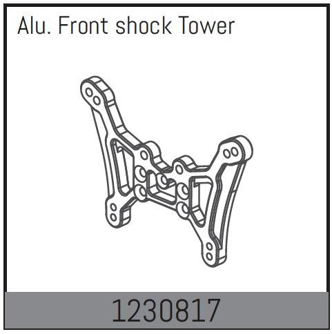 Absima - 1230817 - Front støddæmpertårn i alu.